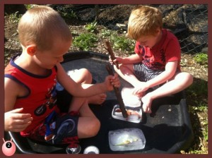 dinosaur ice age sensory seeking play #thesensoryseeker