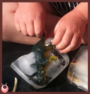 dinosaur ice age sensory seeking play #thesensoryseeker