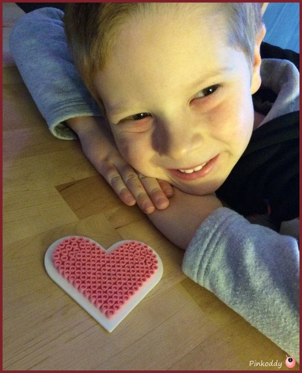 Valentine's ideas for kids hama hearts