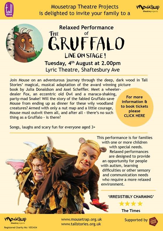 Gruffalo Live relaxed performance